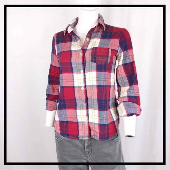 Daytrip Tops - DAYTRIP Flannel, Button-Down Shirt Size Small